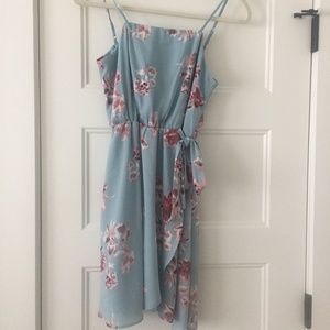 Sienna Sky Light Blue Floral Printed Dress